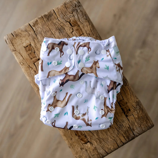 Horses Cloth Nappy | Large