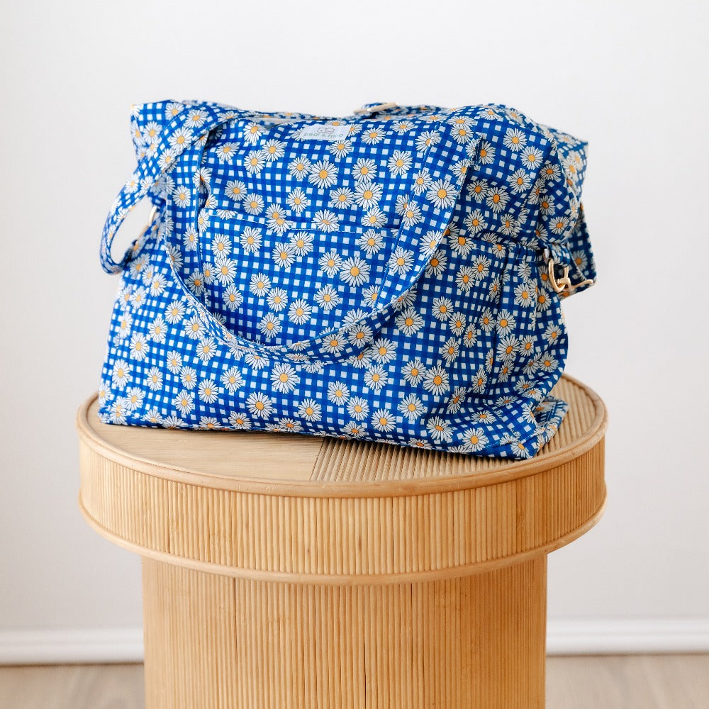 Bear & Moo Reusable Day Bags | Nappy Bags | Daisy Gingham print