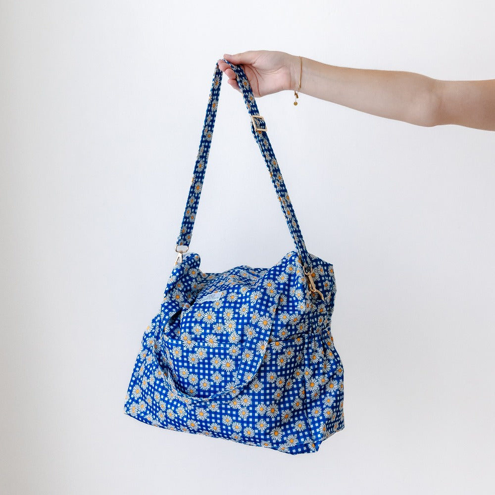 Bear & Moo Reusable Day Bags | Nappy Bags | Daisy Gingham print