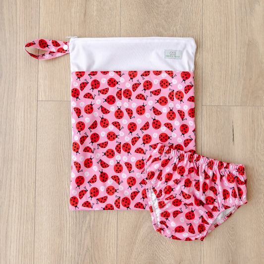 Bear & Moo Large Wet Bag | Large Swim Bag | Large Water Resistant Nappy Bag