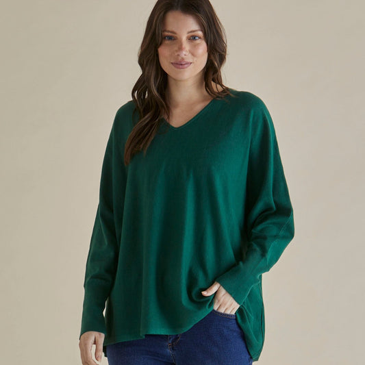Betty Basics Destiny Jumper | Green available at Bear & Moo