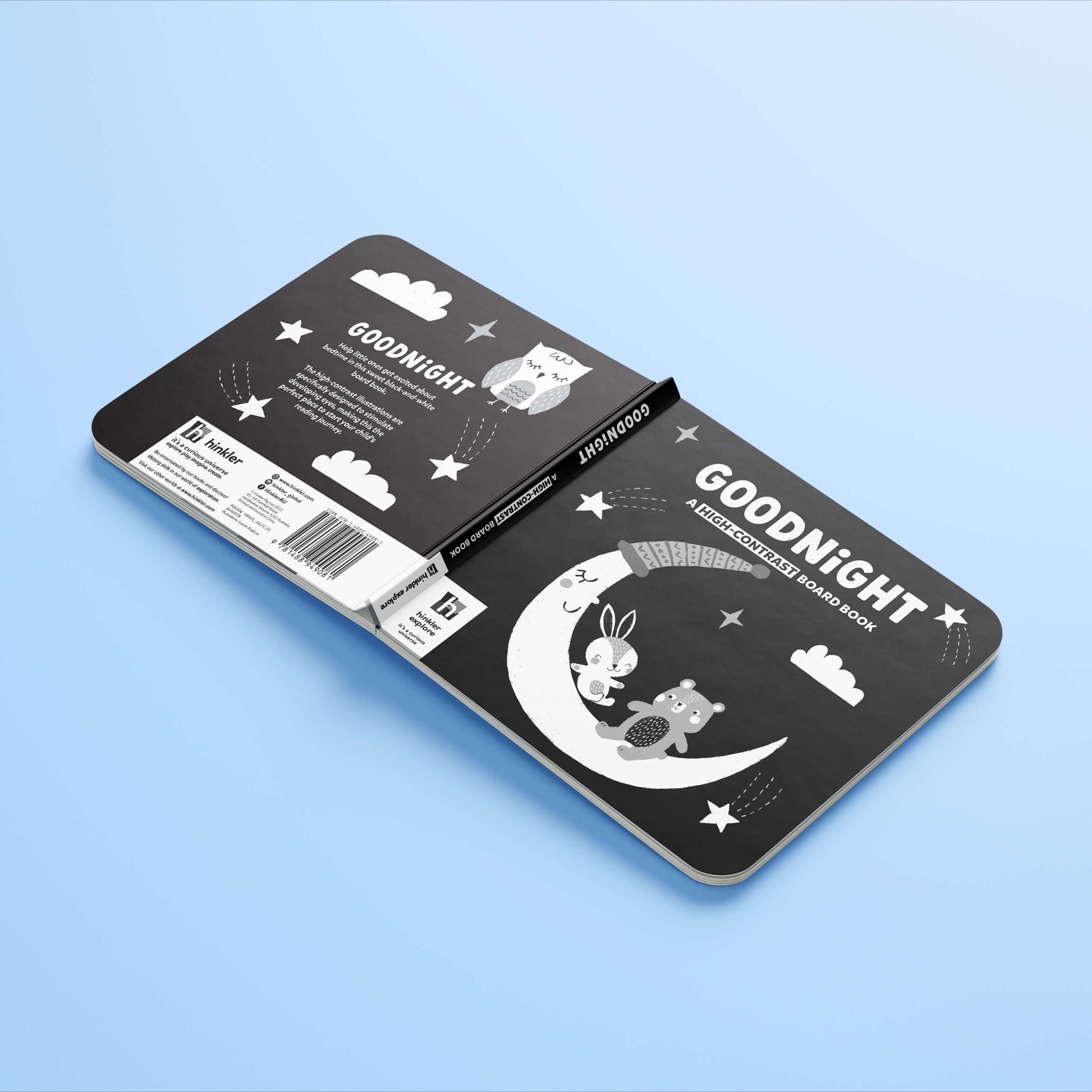 Goodnight Friends High Contrast Board Book available at Bear & Moo