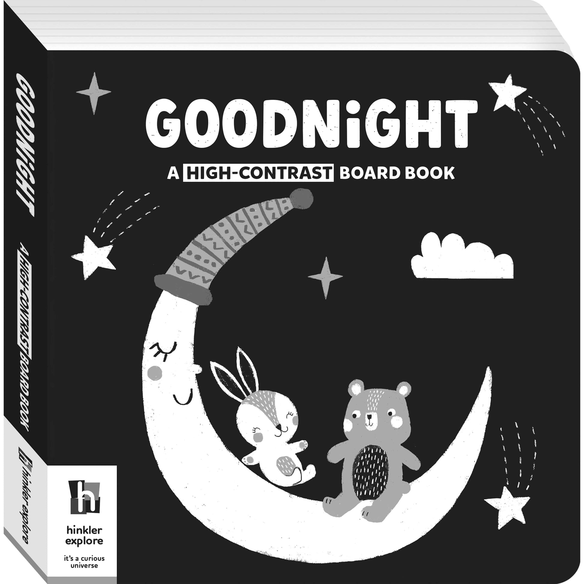 Goodnight Friends High Contrast Board Book available at Bear & Moo