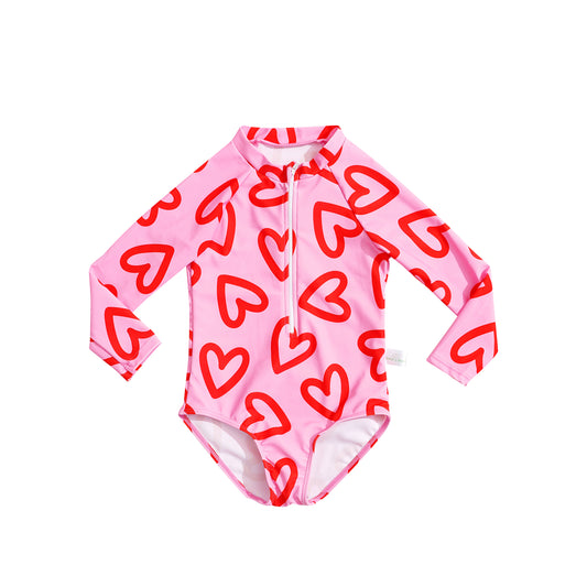 Harper Swimsuit | Heart to Heart (Large Print)