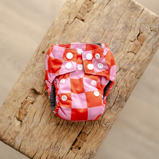 Raspberry Slice Newborn Nappy