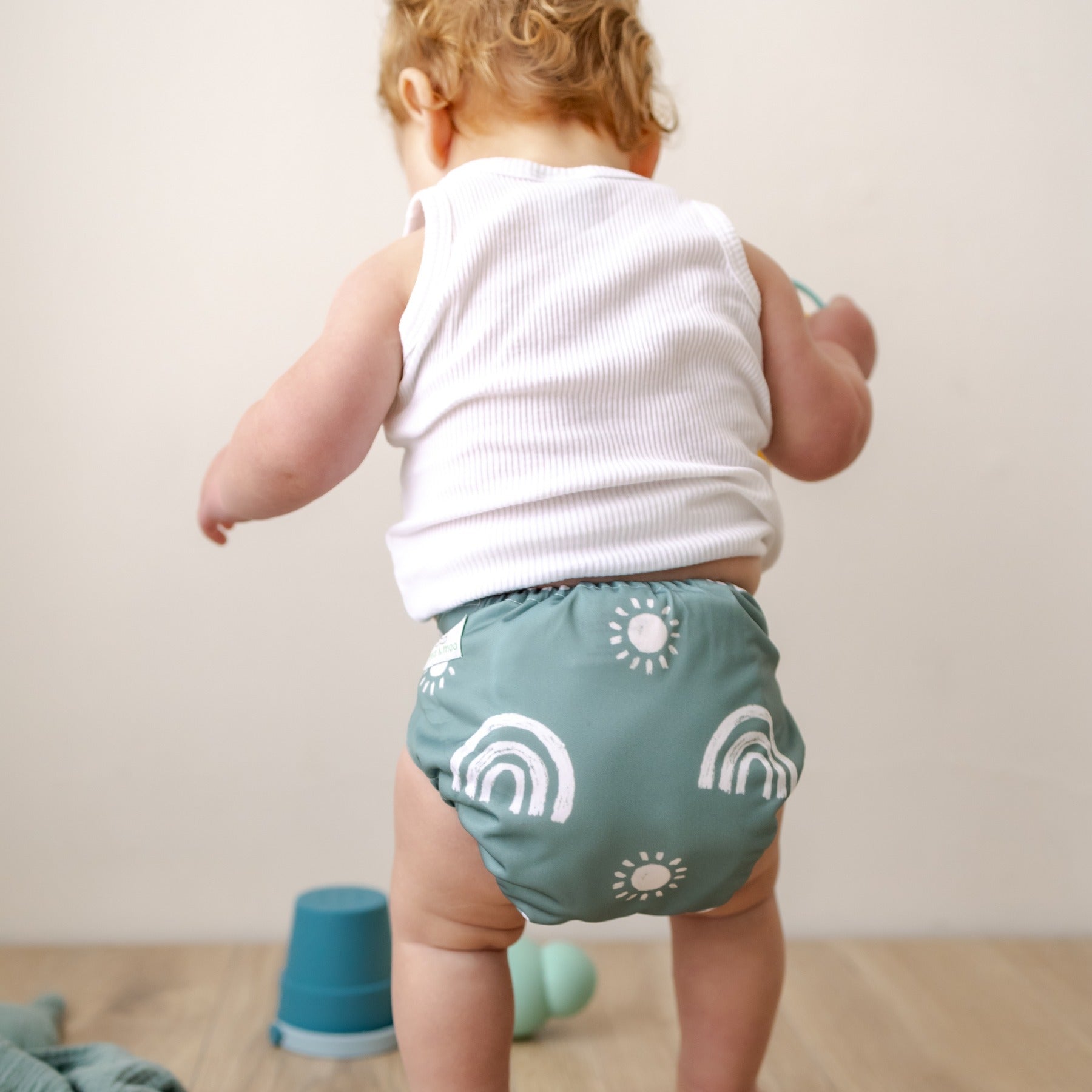 Bear & Moo Reusable Cloth Nappy | One Size Fits Most | After the Rain