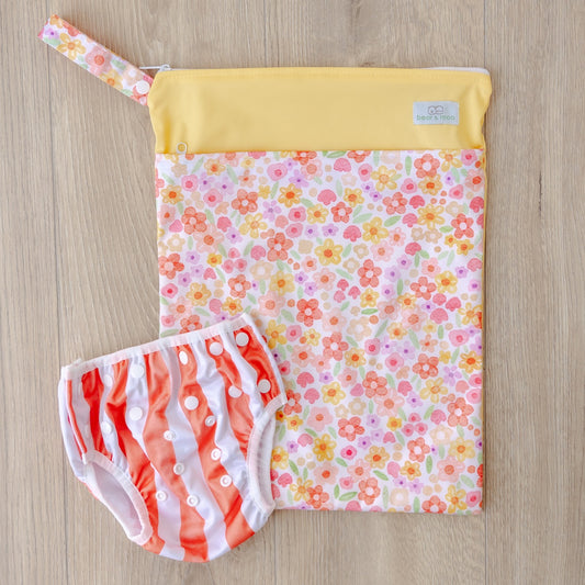 Large Wet Bag | Summertime Floral