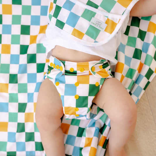 Retro Checkerboard Reusable Change Mat