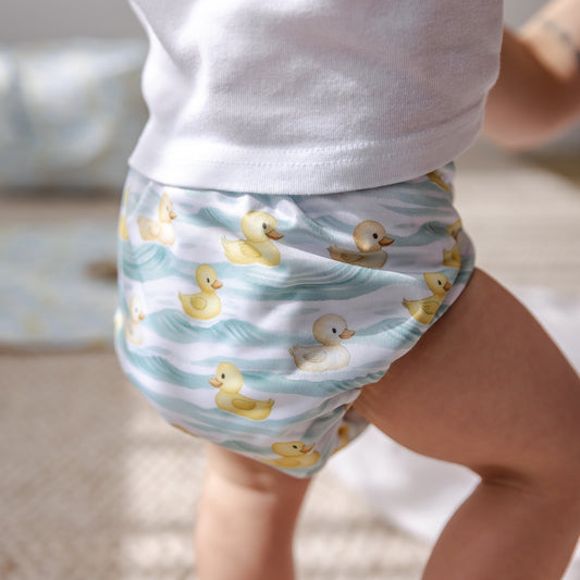 Lucky Ducks Cloth Nappy | One Size Fits Most