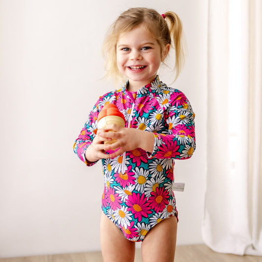 Harper Swimsuit | Retro Daisies