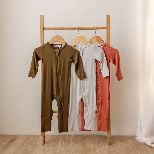 Hello Poppet Bamboo All-in-One suit available at Bear & Moo