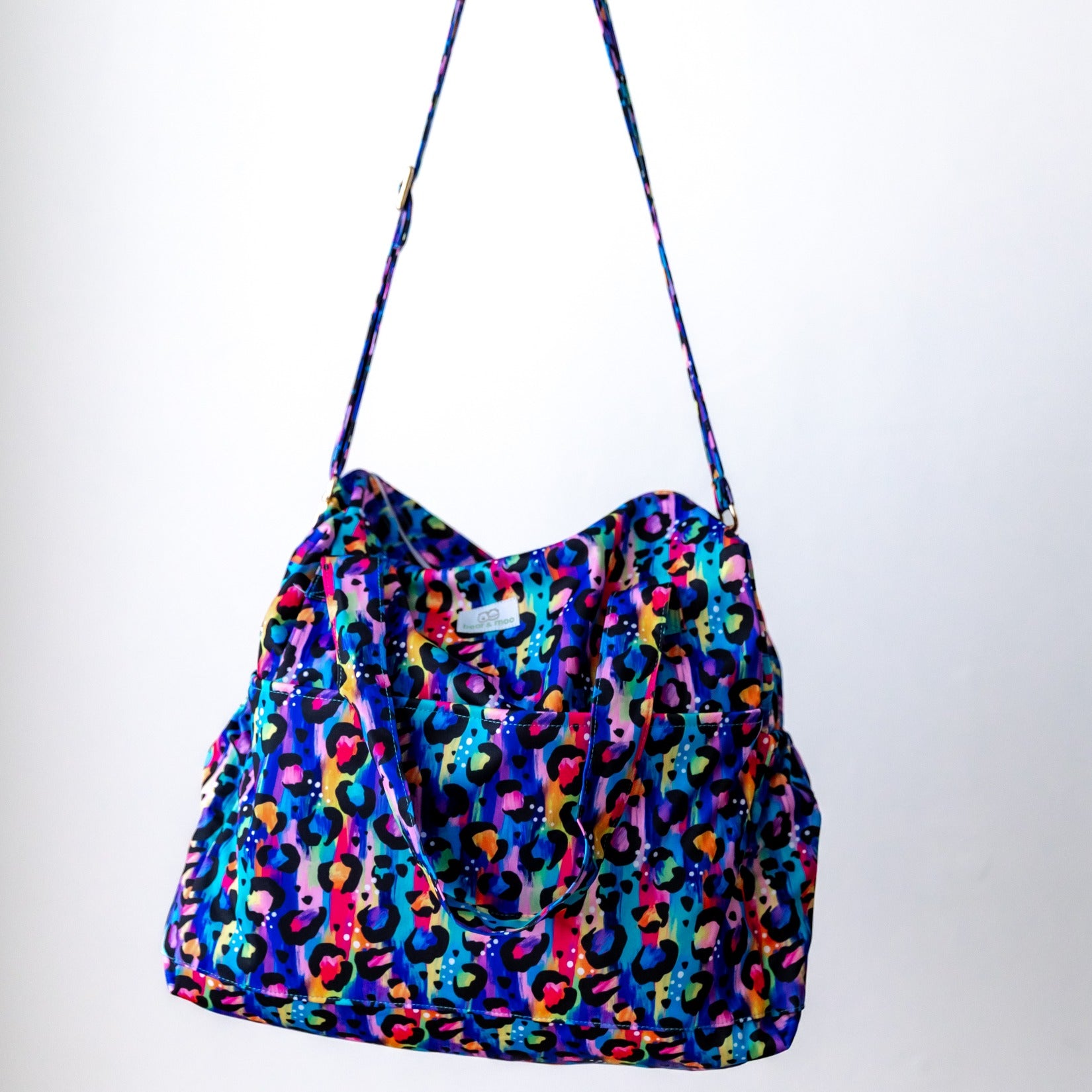 Bear & Moo Day Bag | Bright Leopard