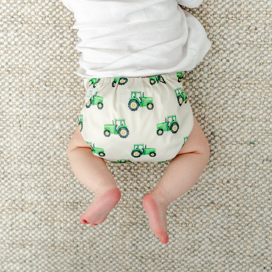 Farm Tractor Cloth Nappy | One Size Fits Most