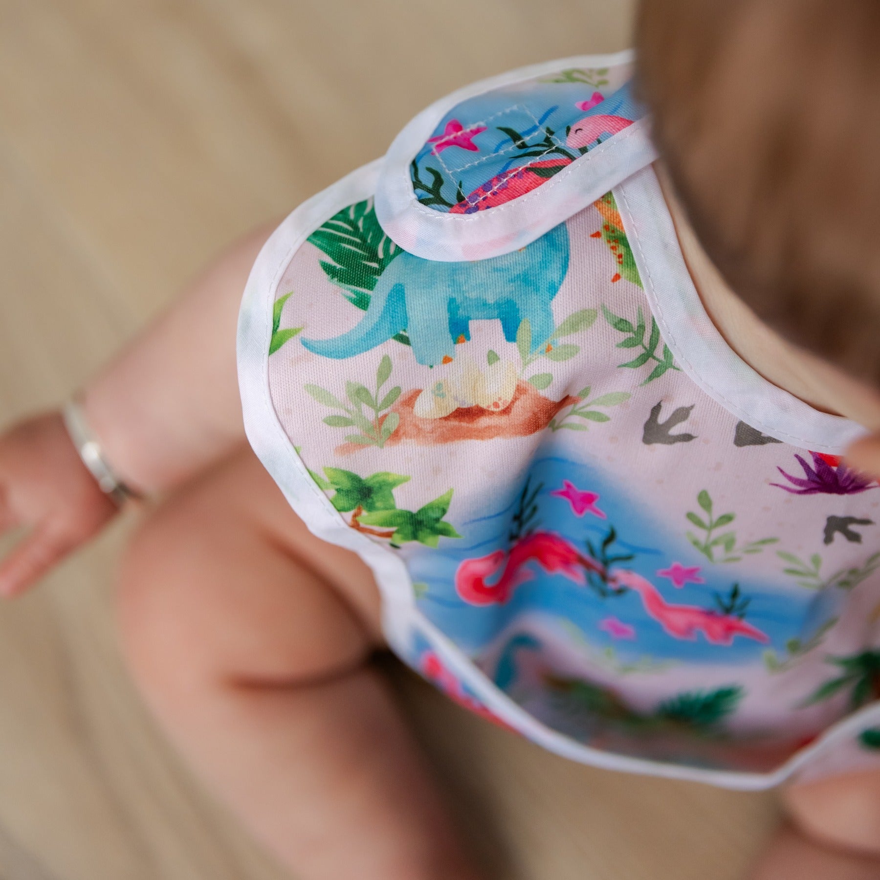 Bear & Moo Classic Bib | Prehistoric