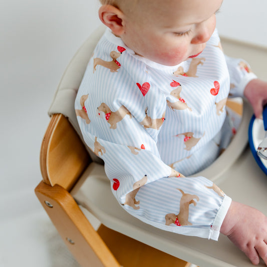 Sleeved Bib | Sausage Dog