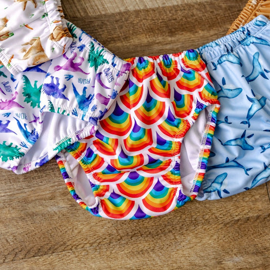 Rainbow Bright Large Swim Nappy