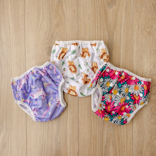 Retro Daisies Swim Nappy