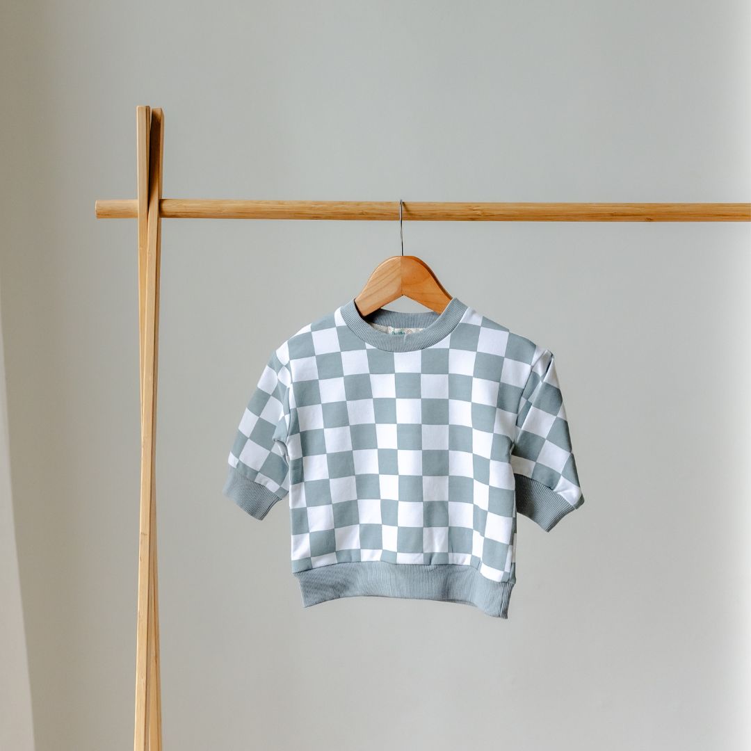 Hello Poppet Jordan Crew | Cotton Children's Top available at Bear & Moo