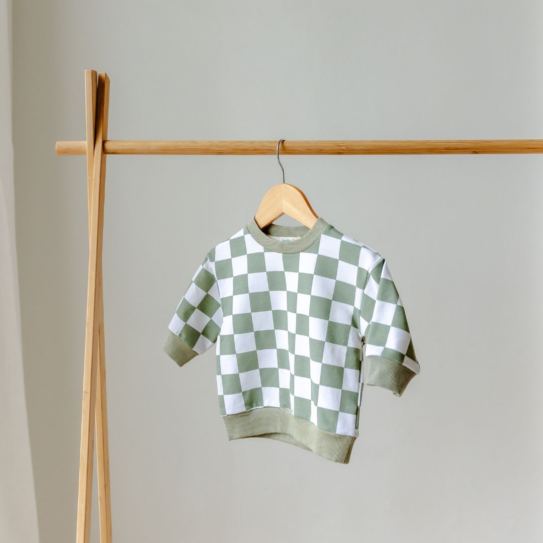 Hello Poppet Jordan Crew | Cotton Children's Top available at Bear & Moo