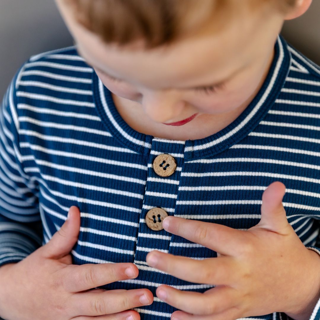 Hello Poppet Ribbed Pyjamas available at Bear & Moo