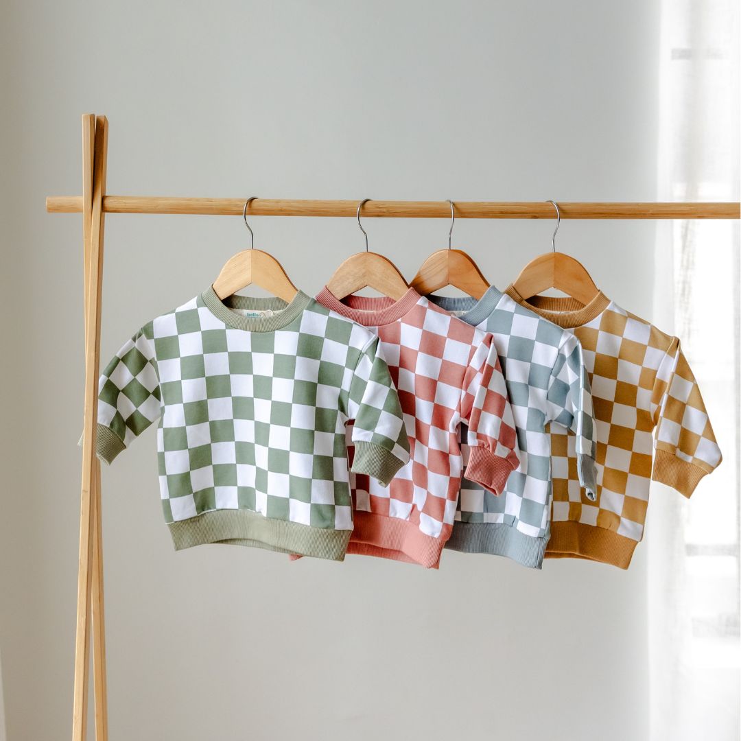 Hello Poppet Jordan Crew | Cotton Children's Top available at Bear & Moo
