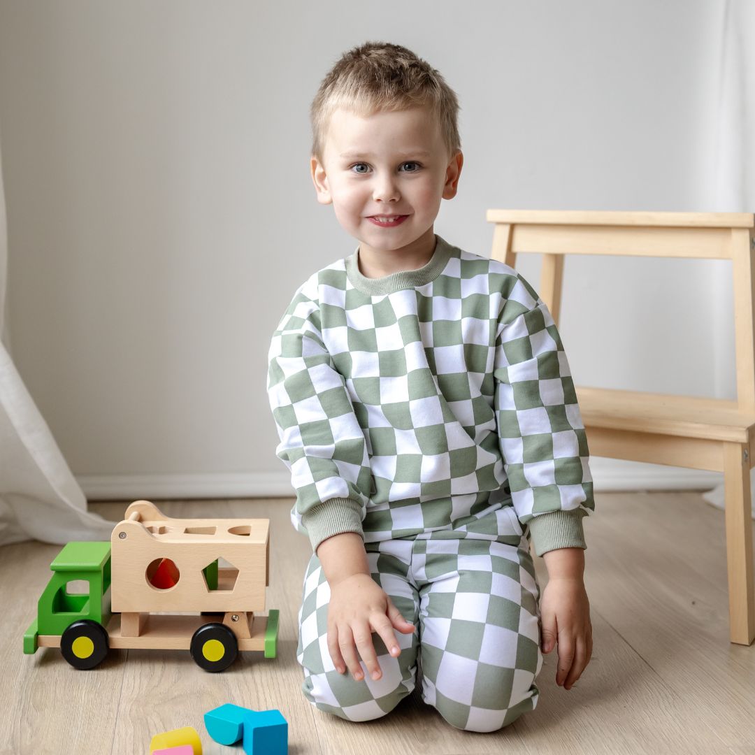 Hello Poppet Jordan Crew | Cotton Children's Top available at Bear & Moo