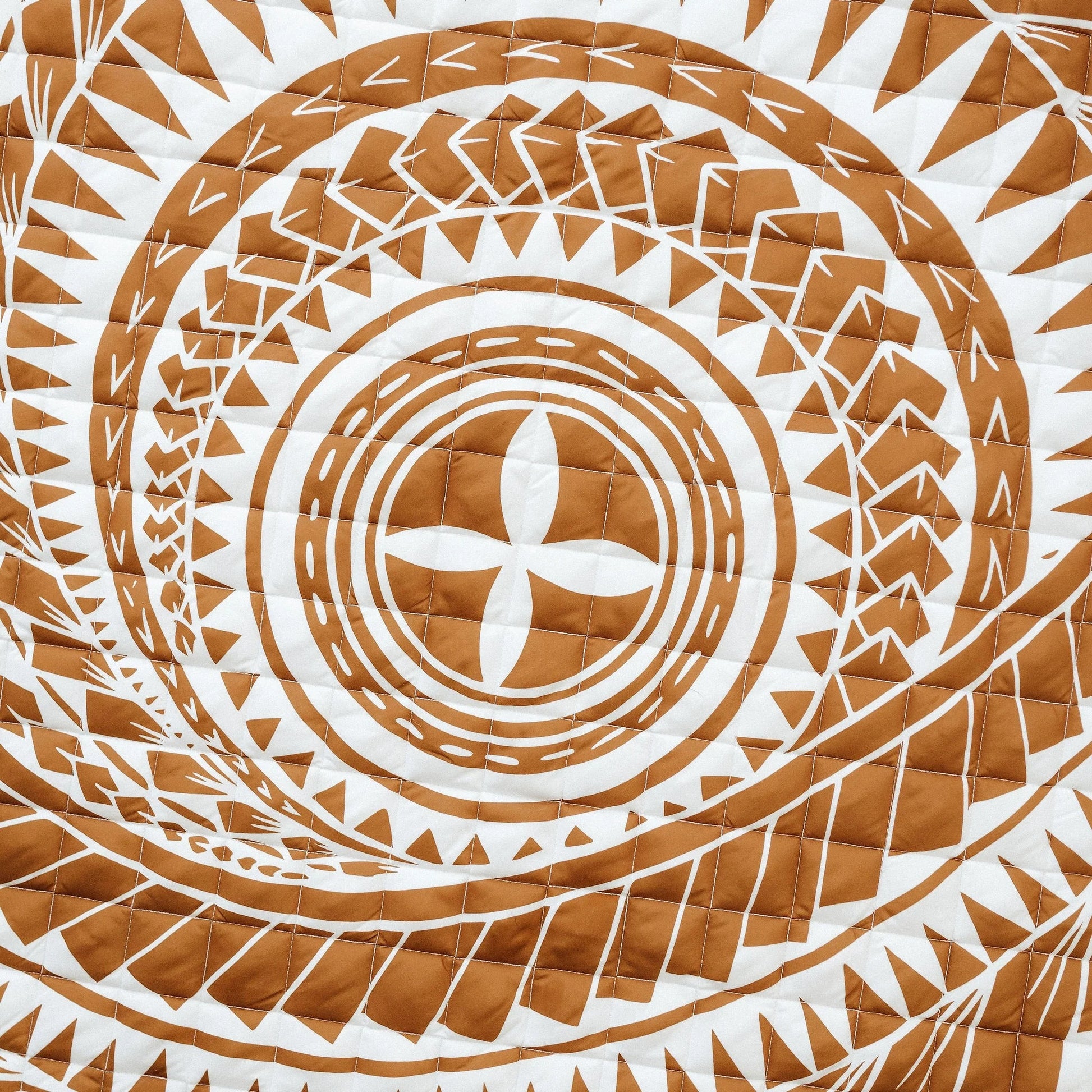 BO & KO Baby Polynesian Inspired Playmat in Rust available at Bear & Moo