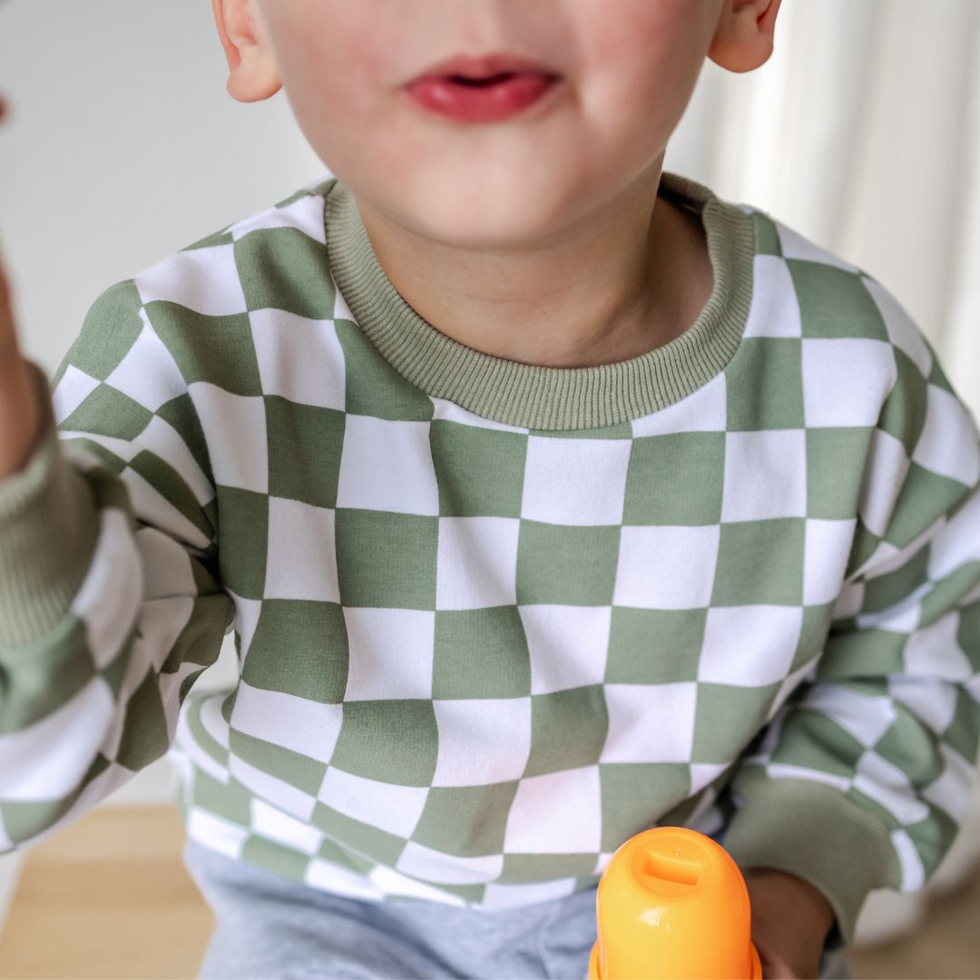 Hello Poppet Jordan Crew | Cotton Children's Top available at Bear & Moo