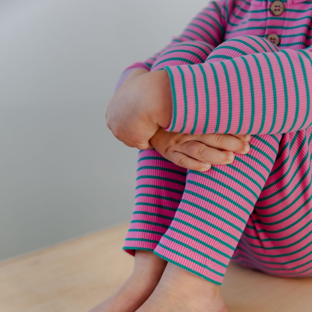 Hello Poppet Ribbed Pyjamas available at Bear & Moo