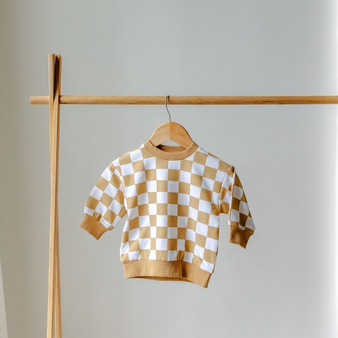 Hello Poppet Jordan Crew | Cotton Children's Top available at Bear & Moo