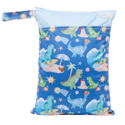 Bear & Moo Large Wet Bag | Reusable Waterproof Baby Bag