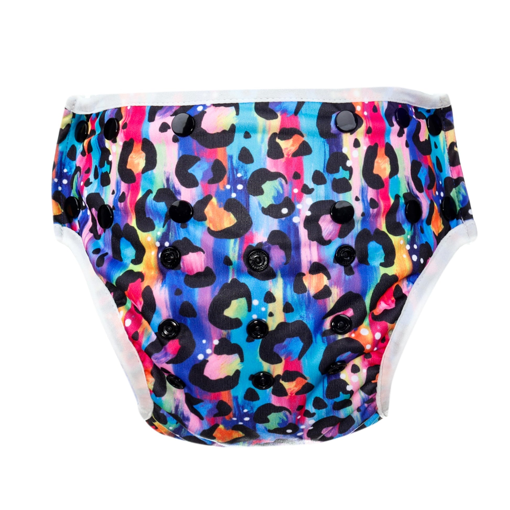 Bear & Moo Bright Leopard Swim Nappy