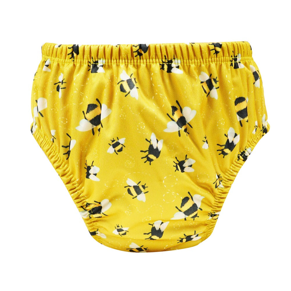 Bear & Moo Reusable Swim Nappy | One Size Fits Most Swim Nappy | Busy Bees print
