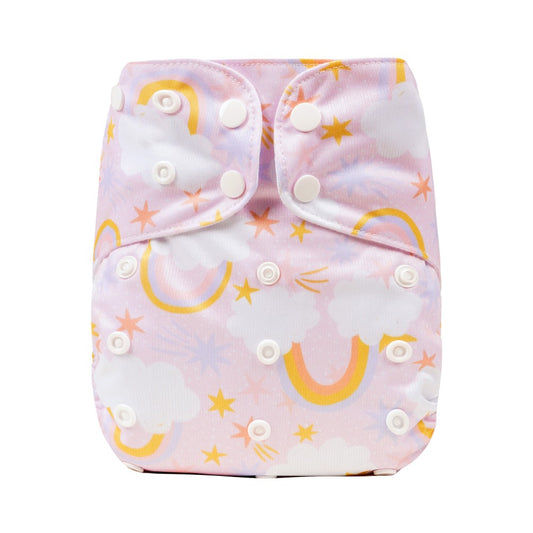 Bear & Moo Reusable Cloth Nappies | Large Cloth Nappy | Dreamland print