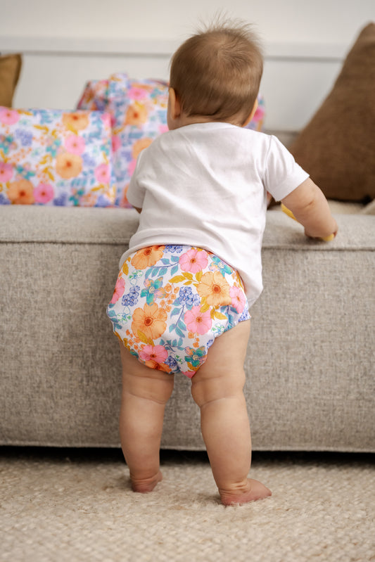 Enchanted Garden Cloth Nappy | One Size Fits Most