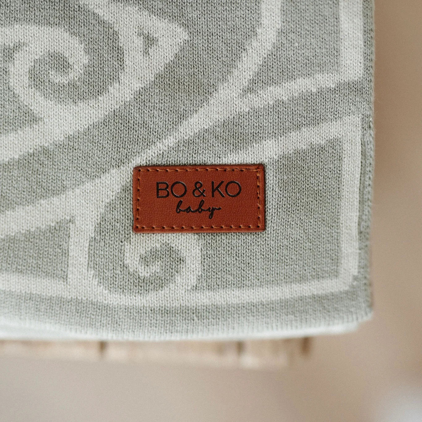 BO & KO Baby Mohimohi Woven Pēpi Blanket | Huruwhenua available at Bear & Moo