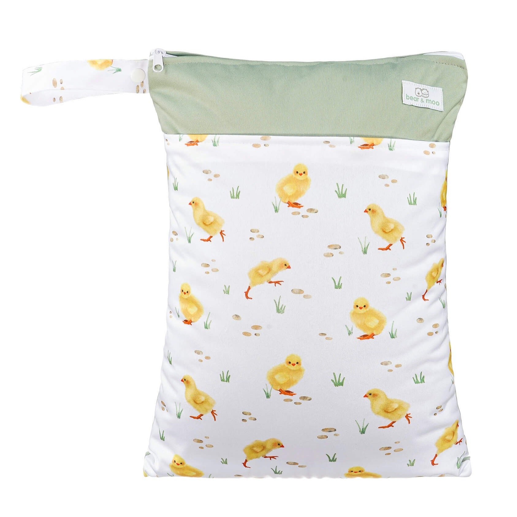 Bear & Moo Reusable Large Wet Bag in Little Chicks