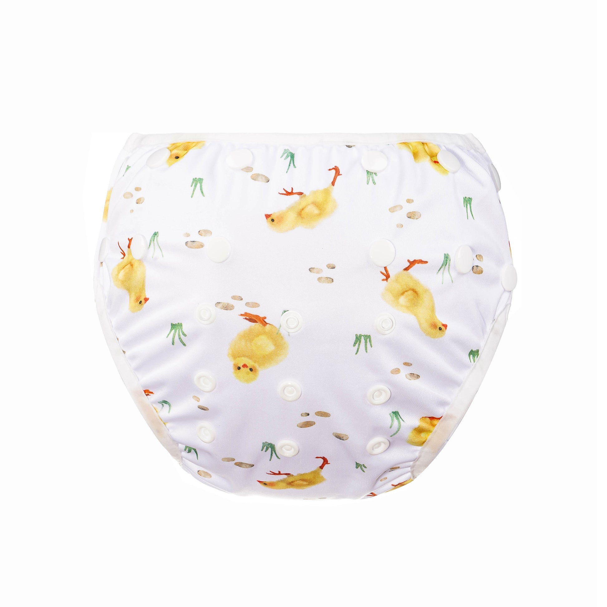 Bear & Moo Reusable Swim Nappy in Little Chicks print