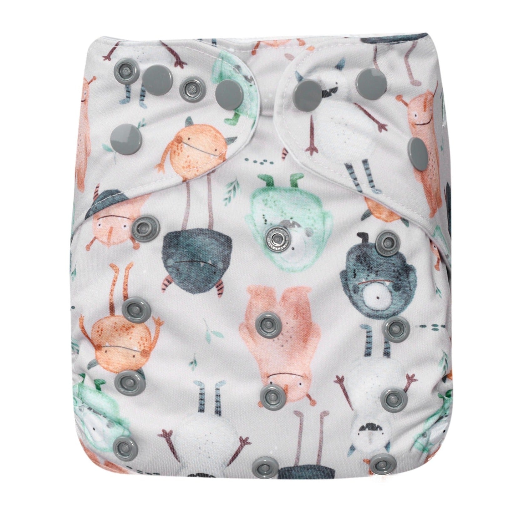 Bear & Moo OSFM Reusable Cloth Nappies | Monsters