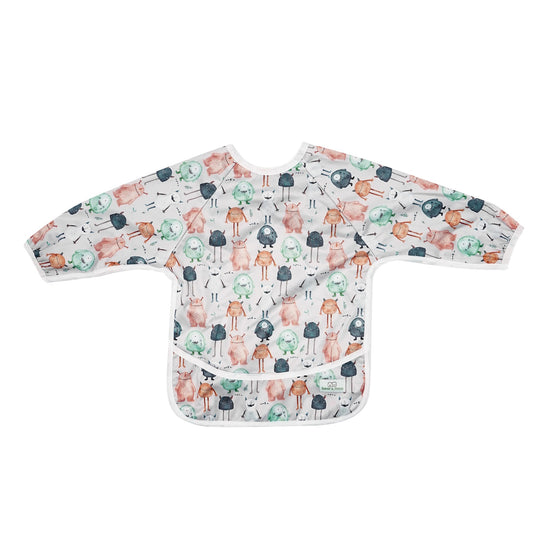 Bear & Moo Sleeved Bib | Monsters