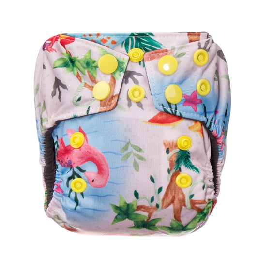 Bear & Moo Prehistoric Newborn Nappy