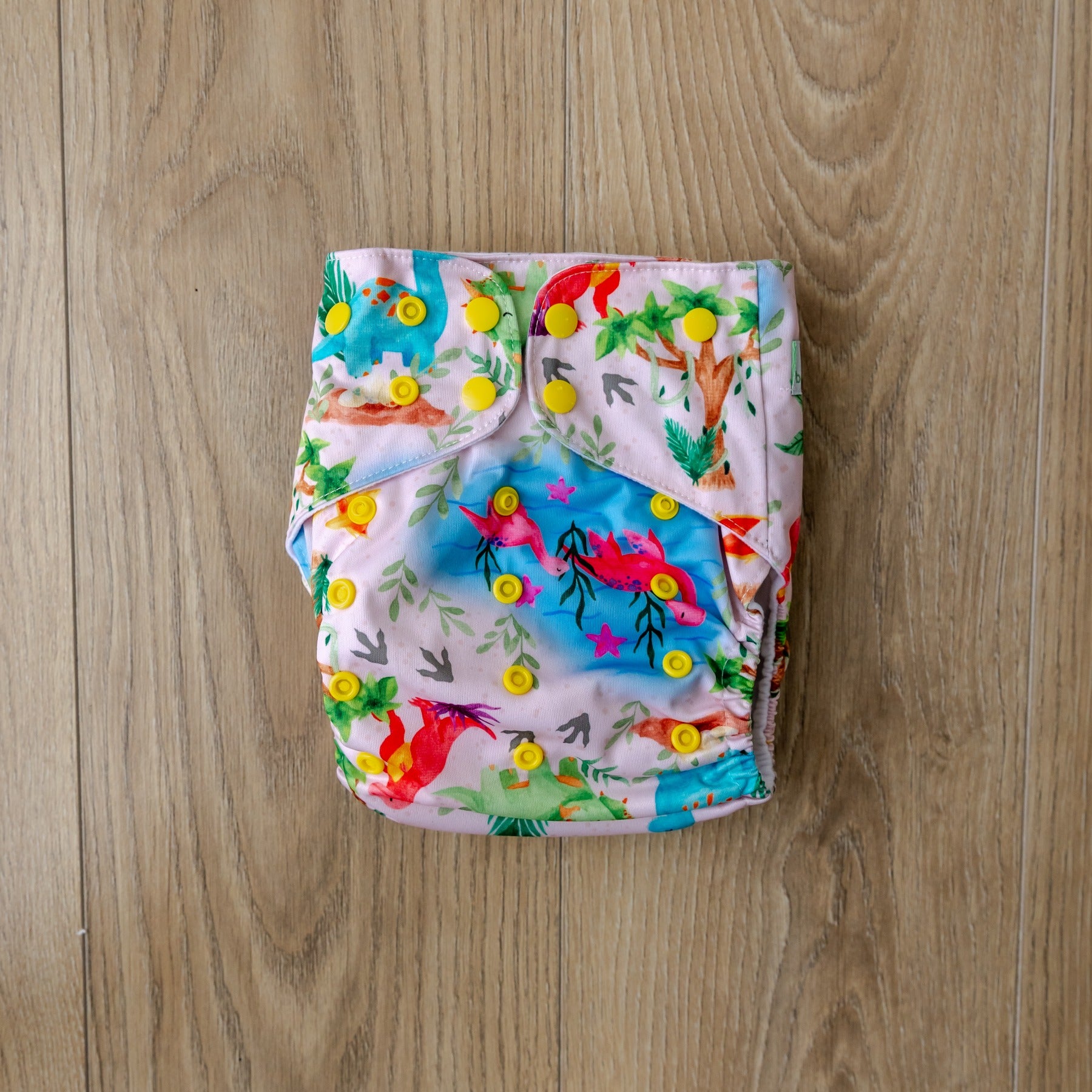 Bear & Moo Prehistoric Reusable Cloth Nappy | One Size Fits Most