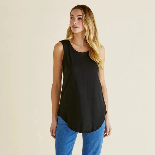 Betty Basis Keira Tank | Black available at Bear & Moo