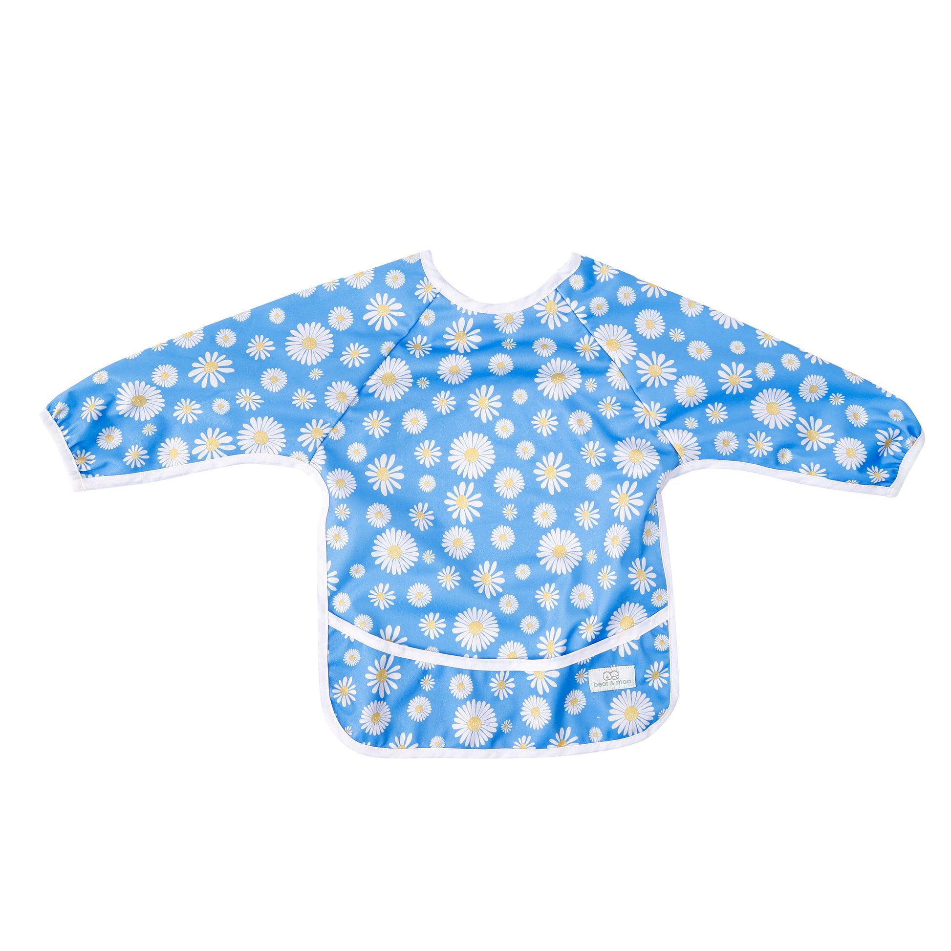 Bear & Moo Sleeved Bib | Summer Daisies