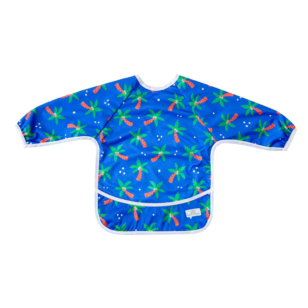 Sleeved Bib | Toddler Bib | Waterproof Play | Bear & Moo