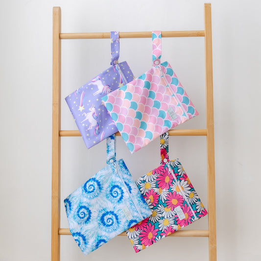 Medium Wet Bag | Tie Dye Blues