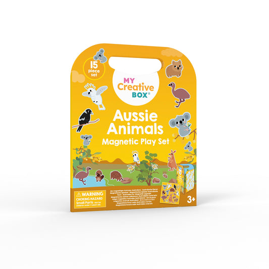 My Creative Box Aussie Animals Magnetic Play Set, front of box