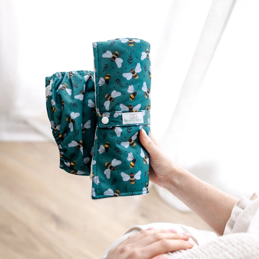Bees & Leaves Cloth Nappy | Large