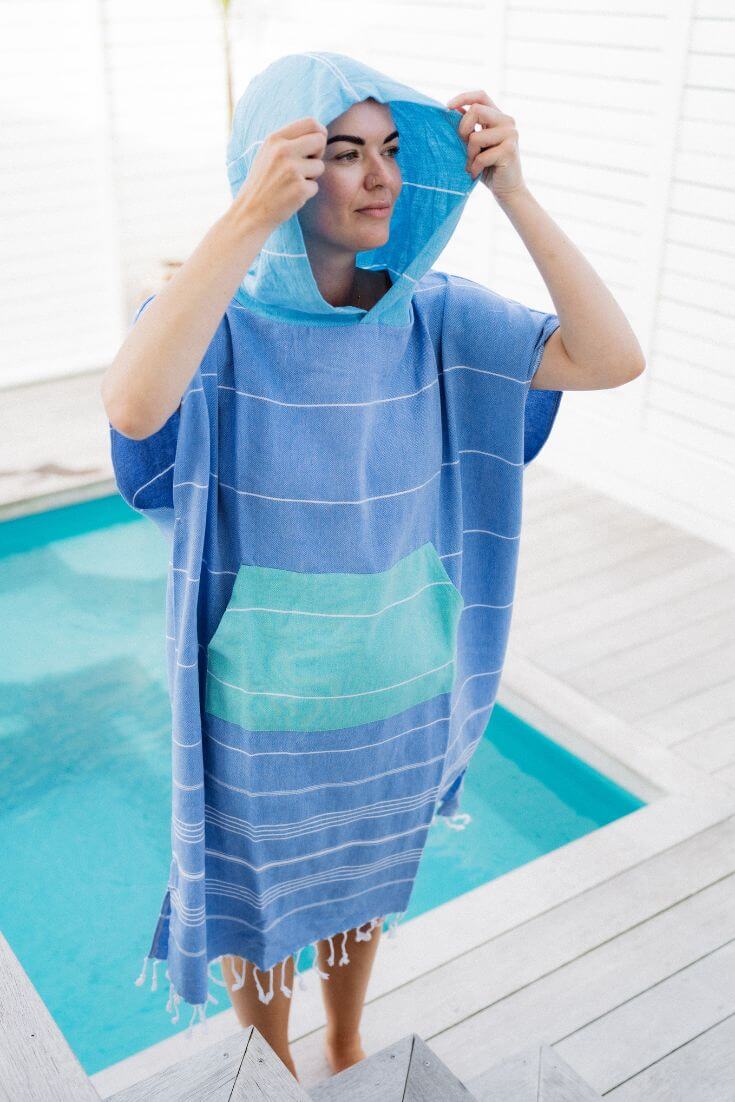 STOKEDNZ Adults Hooded Turkish Cotton Towel available at Bear & Moo