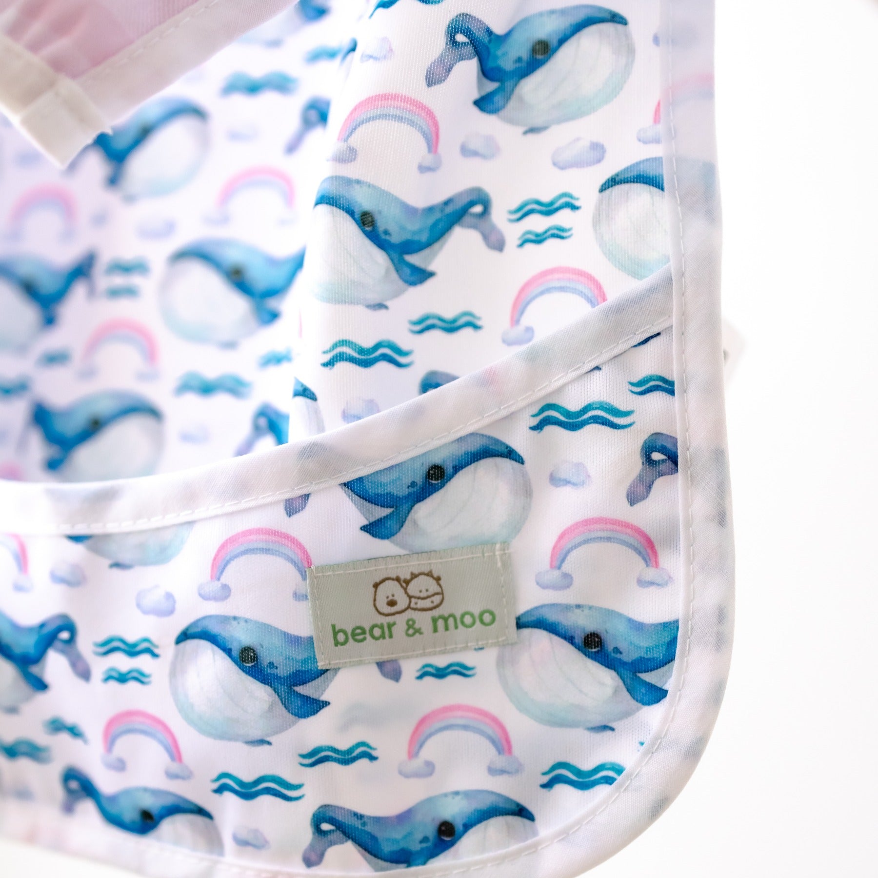 Bear & Moo Sleeved Bib | Whale Wonder